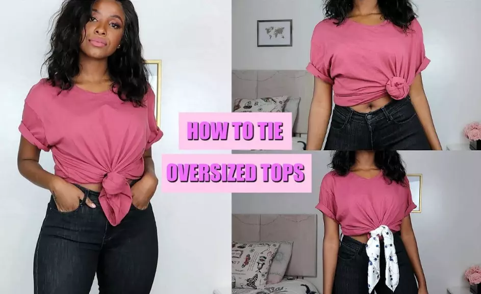 How to Tie an Oversized Shirt?