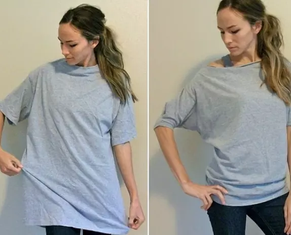How to Tie an Oversized Shirt?