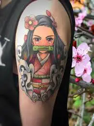Nezuko Demon Slayer Tattoo